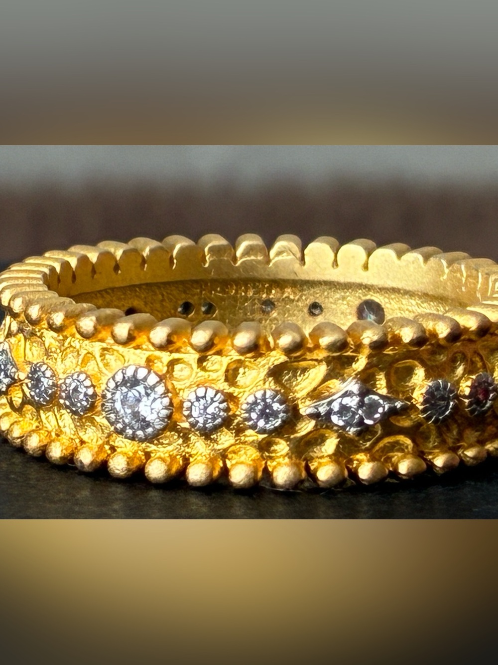 Freida Rothman Bezel Stack Ring Sz 7 - Picture 3 of 8